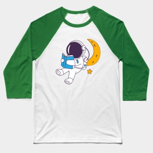 The astronaut collection reading on the moon one star Baseball T-Shirt